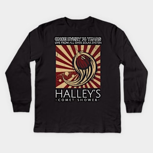 Halley's Comet Show Festival Kids Long Sleeve T-Shirt